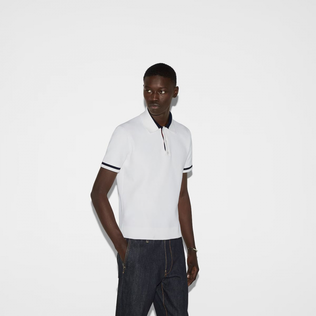 Polo 'With Intarsia' pour Hommes