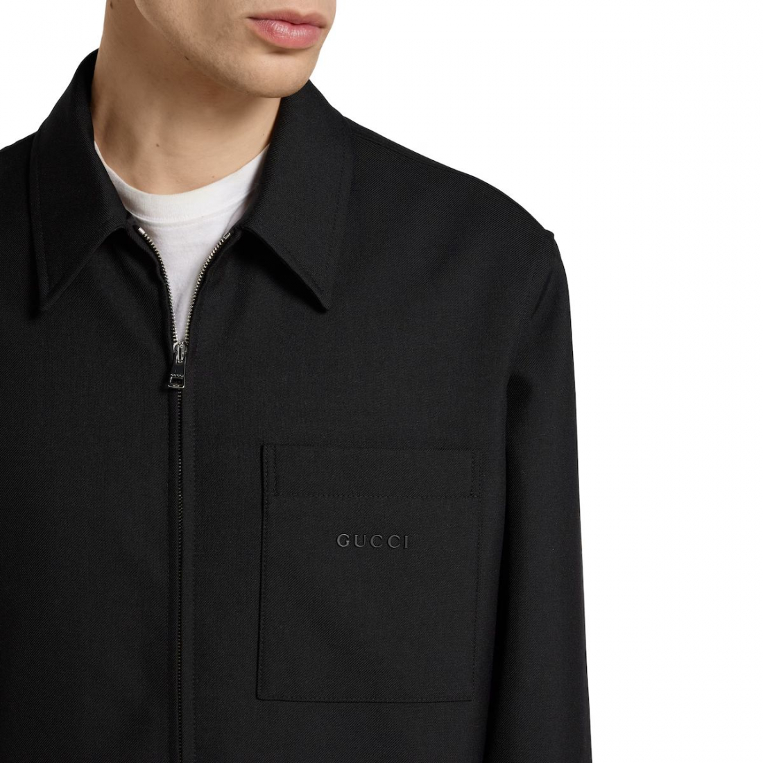 Surchemise 'Twill Zip' pour Hommes