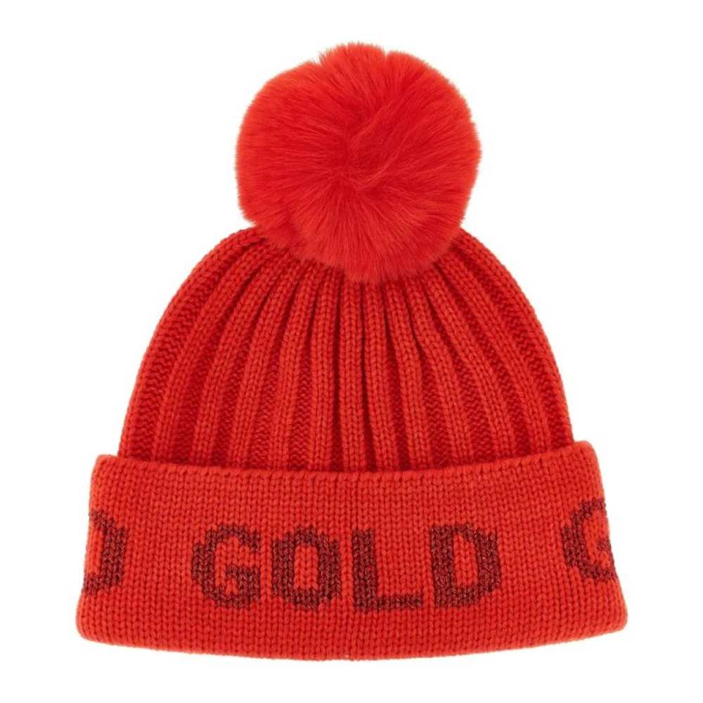 Bonnet 'Ribbed Pompom' pour Femmes