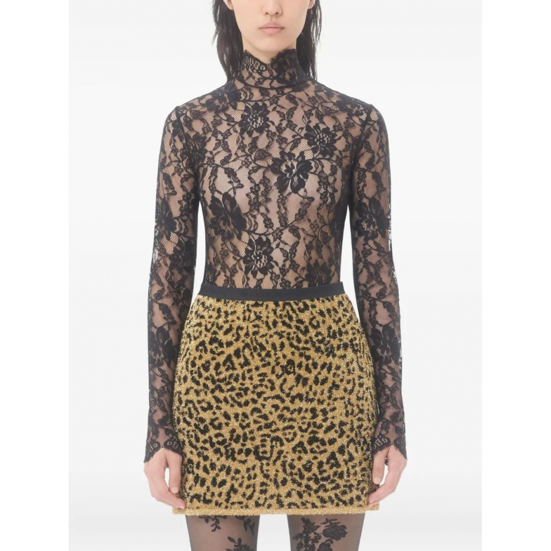 Women's 'High-Neck Lace' Body