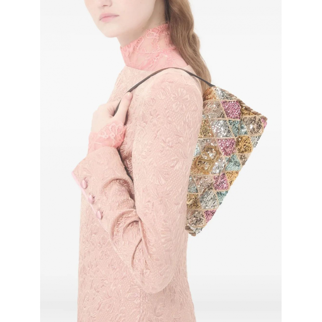 Sac à bandoulière 'Small Vain Soft Rhombelle Embroidery' pour Femmes
