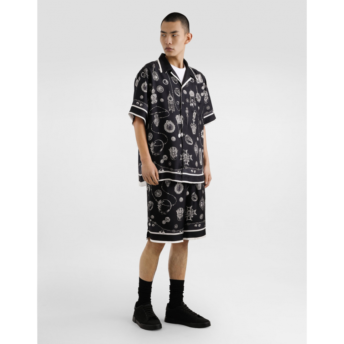 Men's 'Medal-print hawaii' Short sleeve shirt