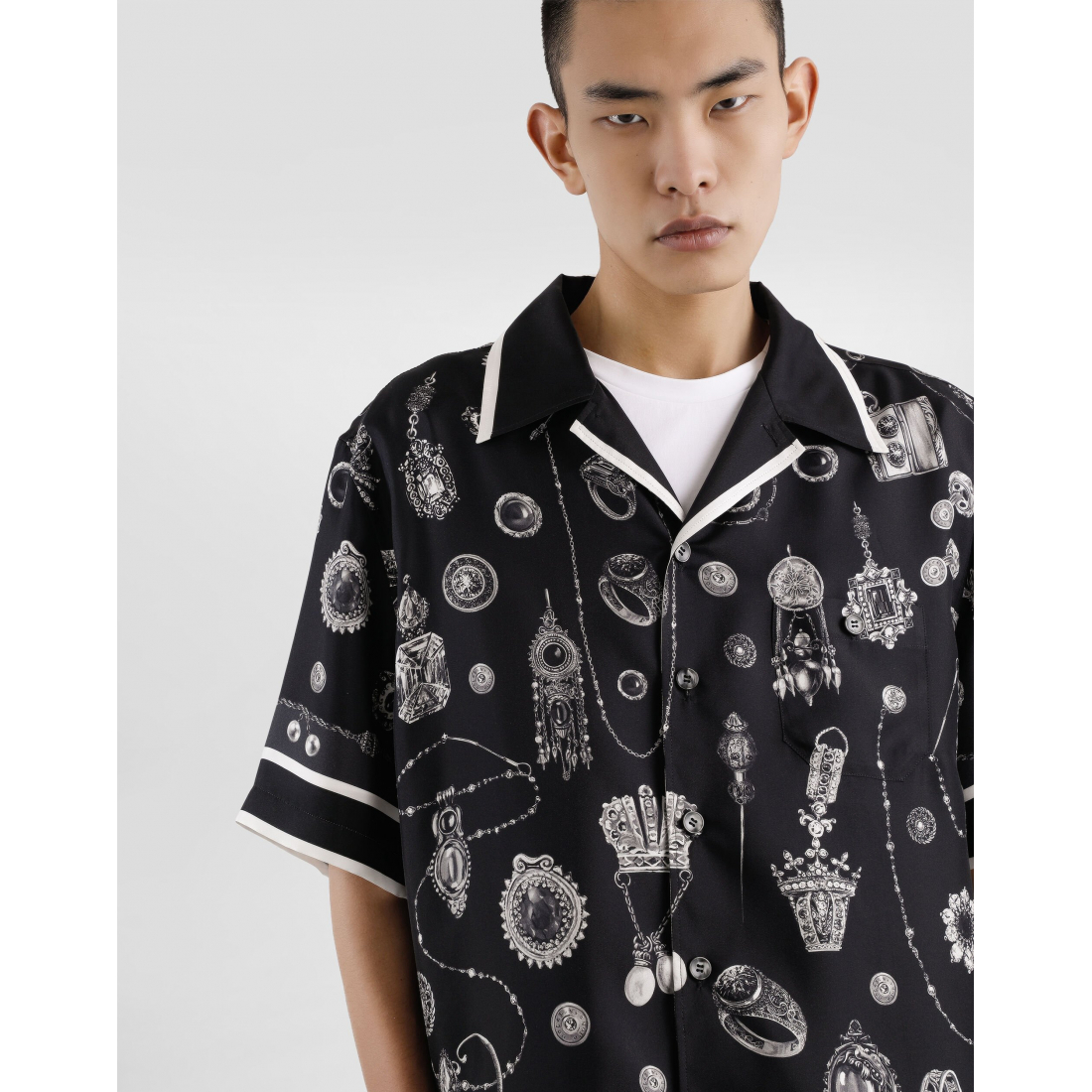 Men's 'Medal-print hawaii' Short sleeve shirt