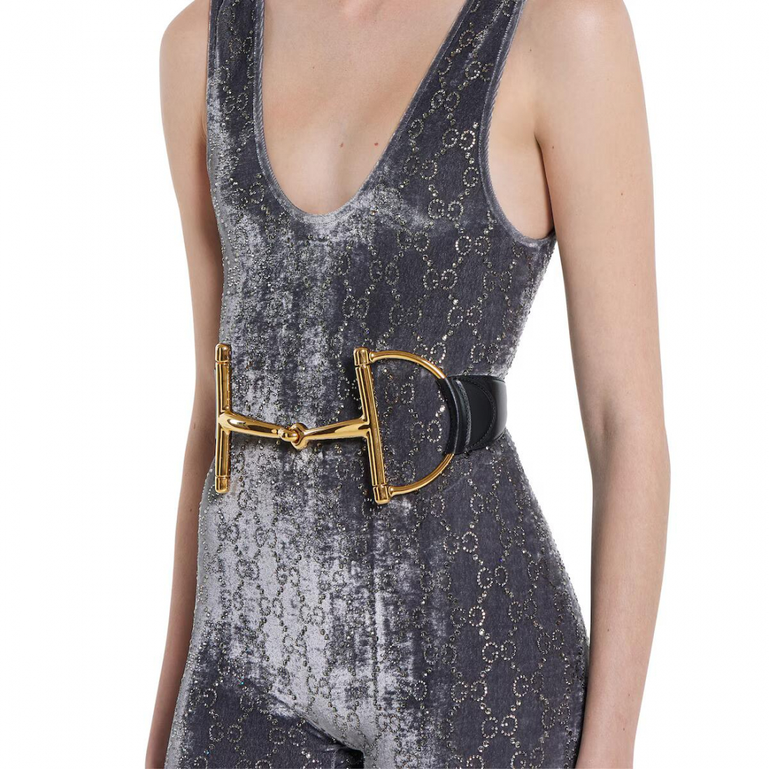 Women's 'Oversized Horsebit' Belt