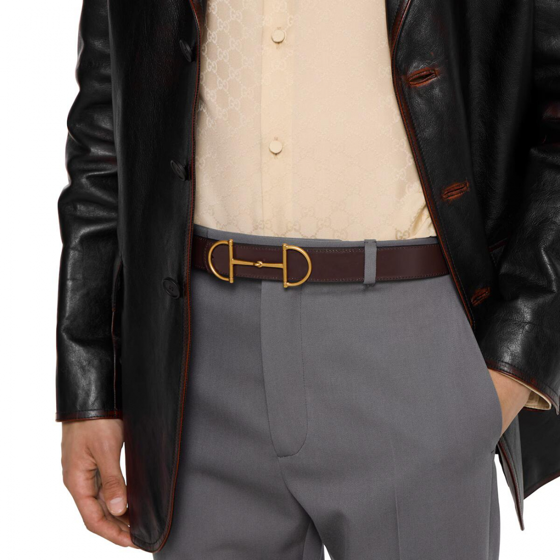 Ceinture 'Reversible Horsebit' pour Hommes