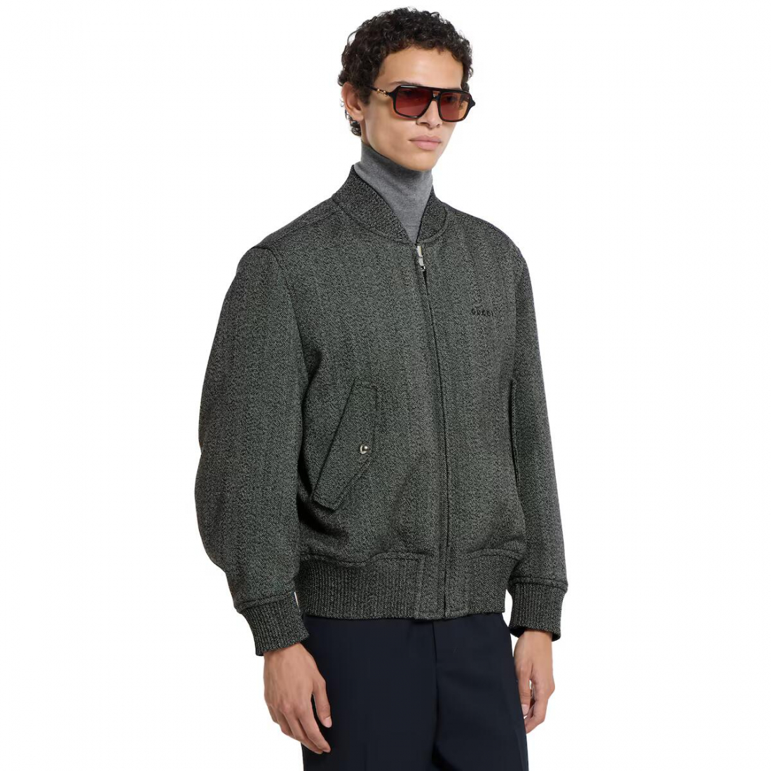 Blouson bomber 'Herringbone' pour Hommes