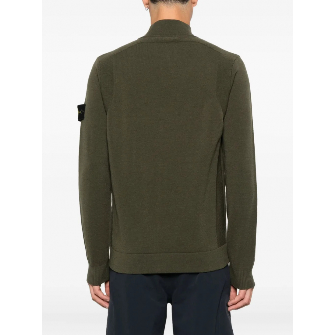 Pull 'Zip-Front Patch Pocket' pour Hommes