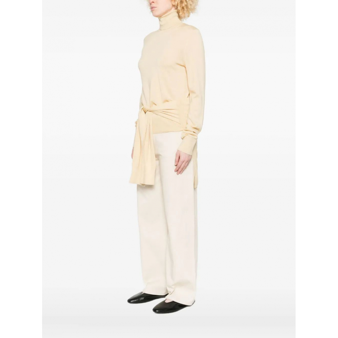 Robe 'Tie-Detail Turtleneck' pour Femmes