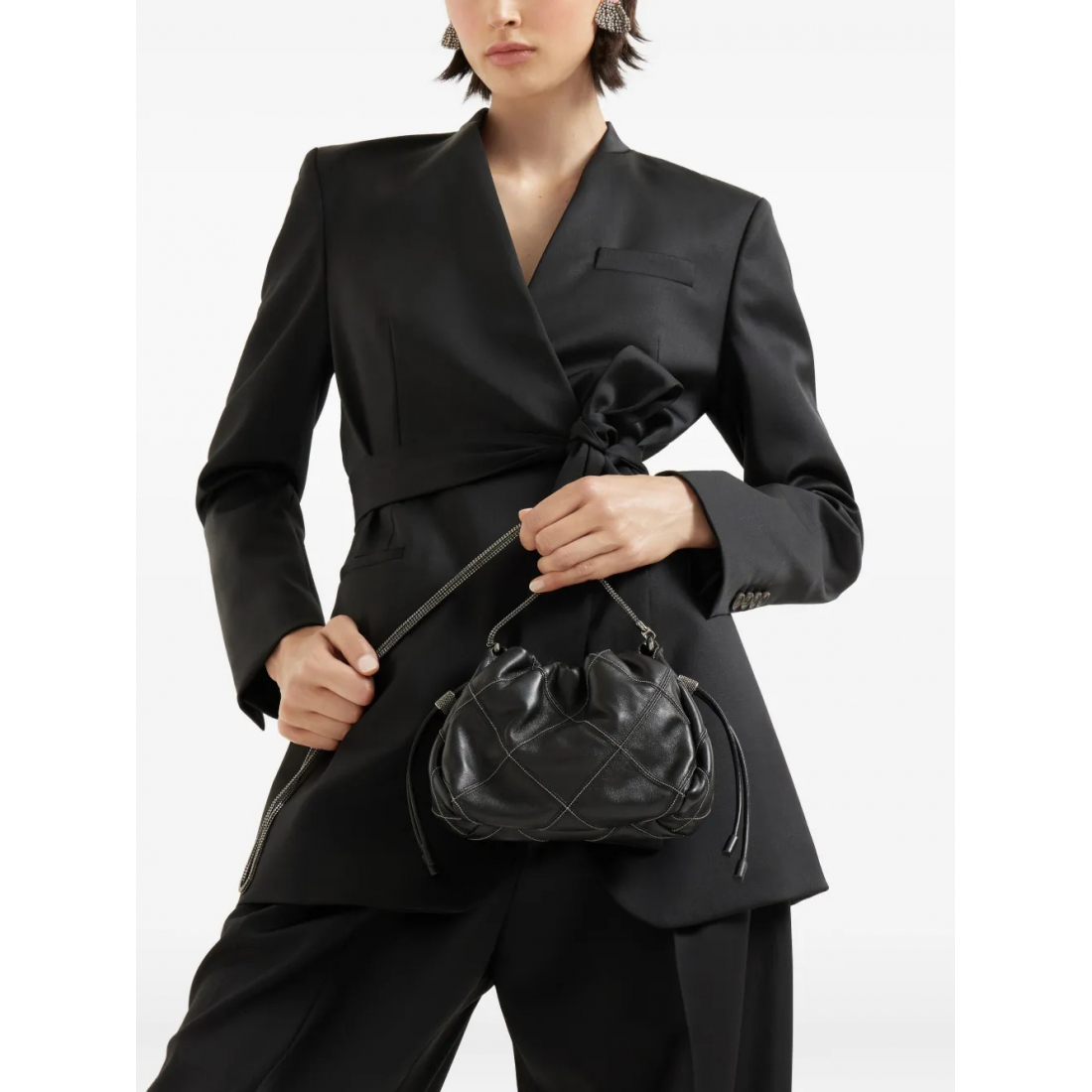 Women's 'Quilted Drawstring' Bucket Bag