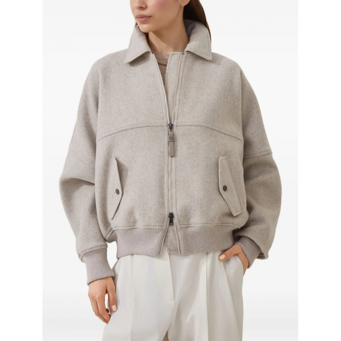 Blouson bomber 'Zip-Front' pour Femmes