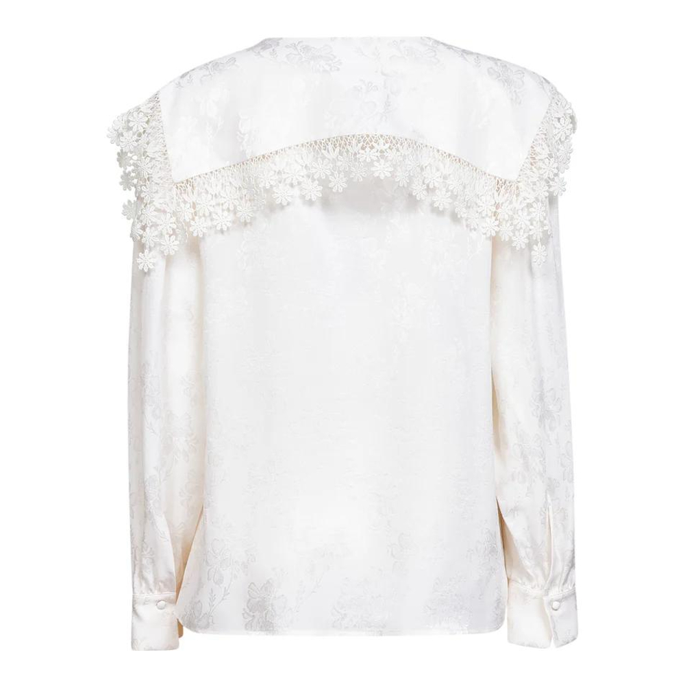 Chemise 'Floral-Lace Trimmed' pour Femmes