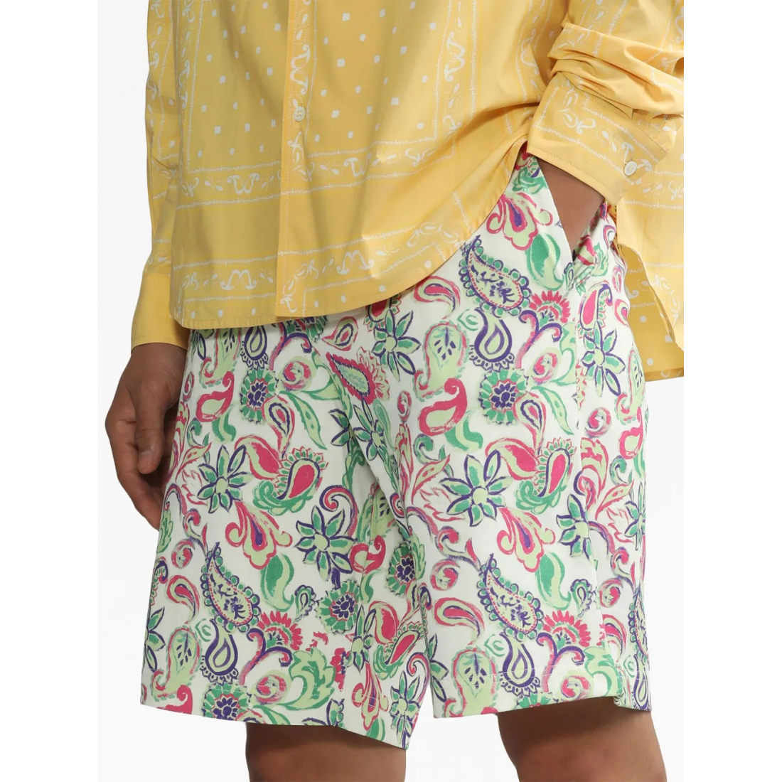 Men's 'Le Short Pingo Paisley-Print' Shorts