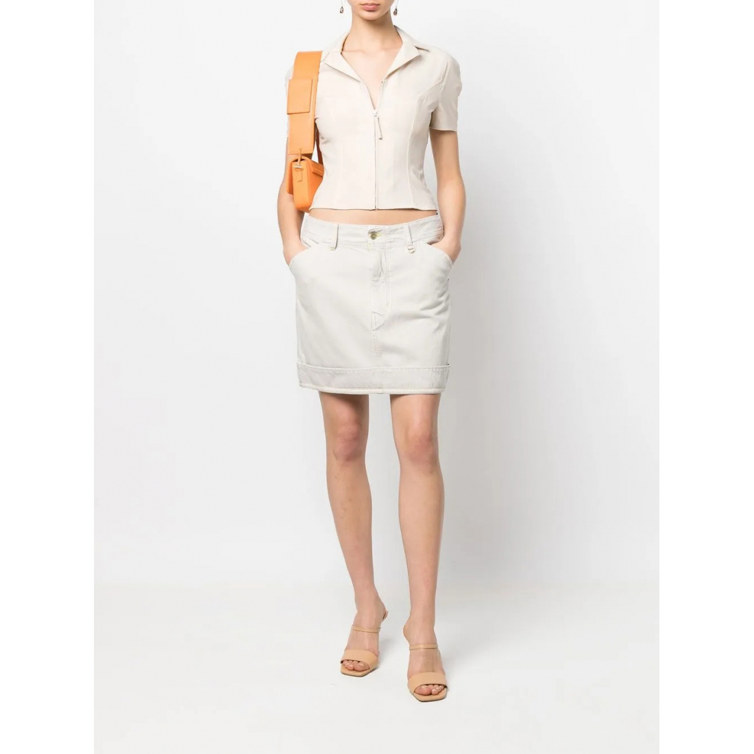 Chemise 'Tangelo Zip-Up Cycling' pour Femmes