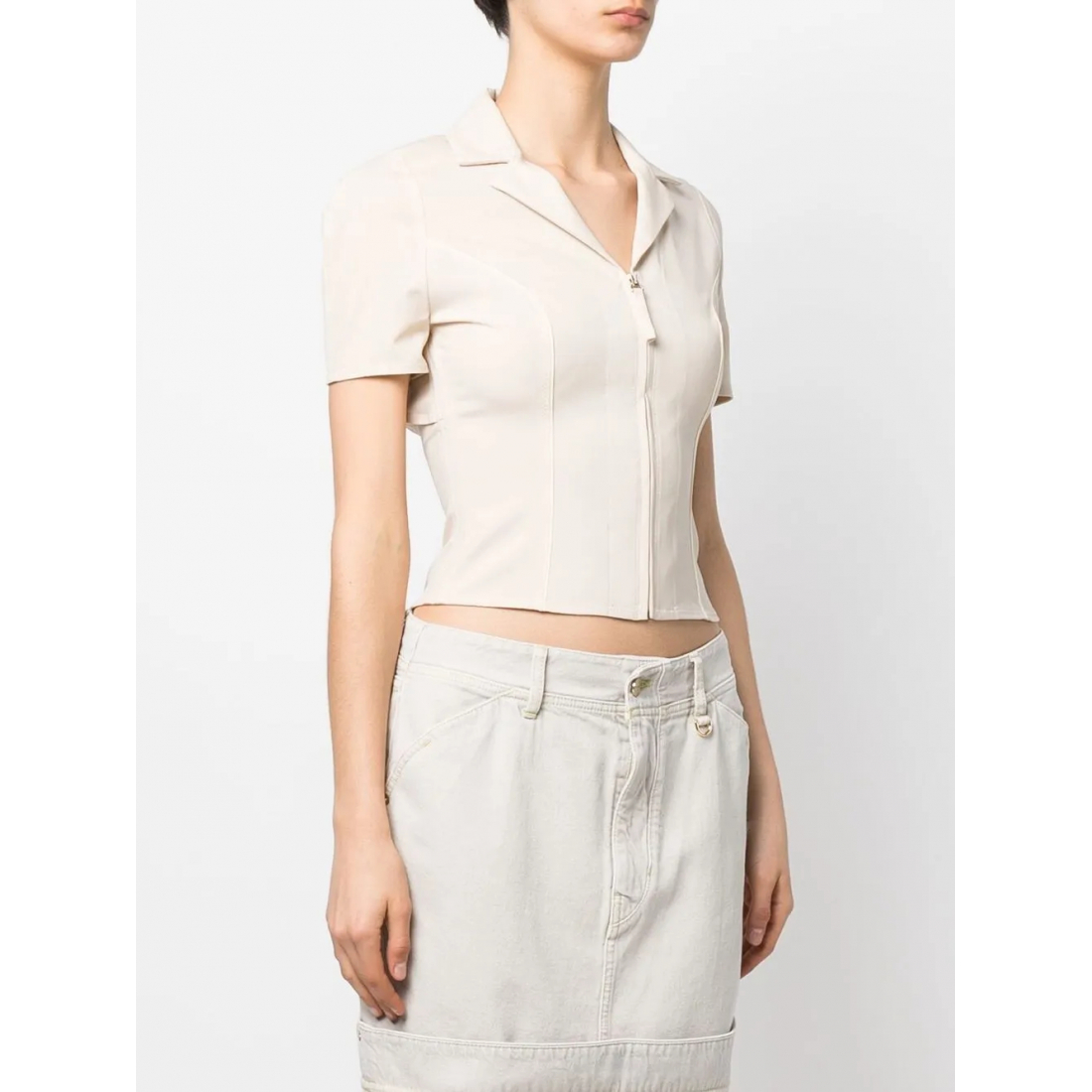 Chemise 'Tangelo Zip-Up Cycling' pour Femmes