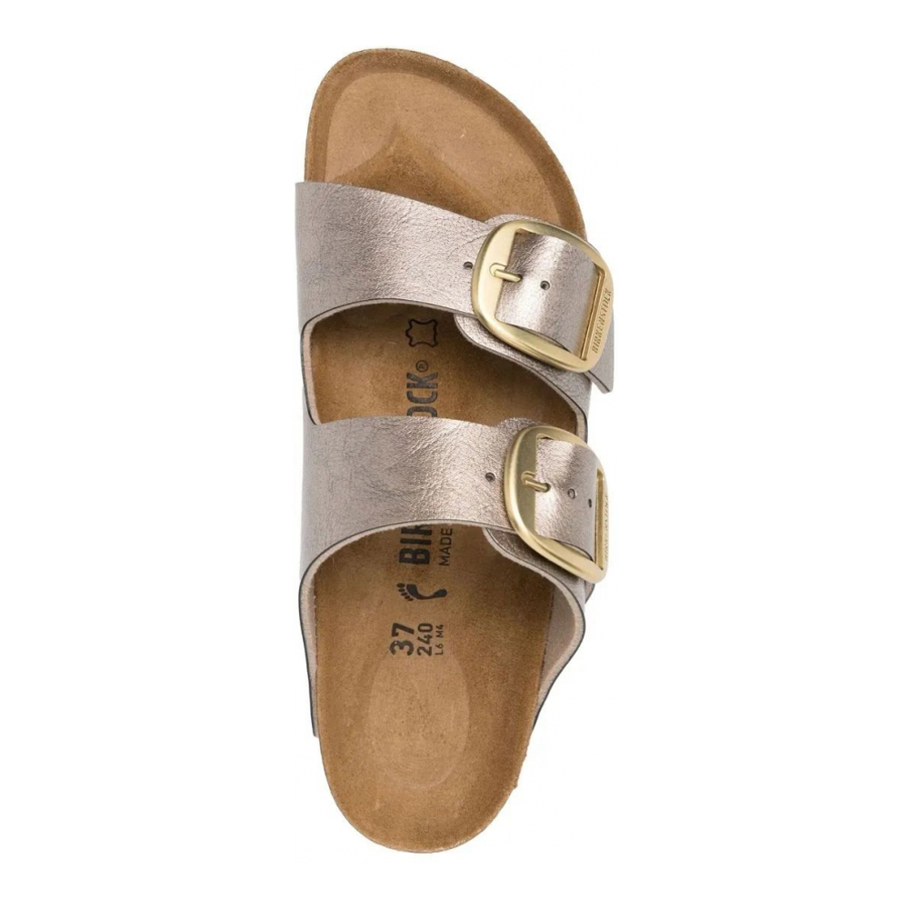 Sandales  'Metallic-Effect Flat' pour Femmes