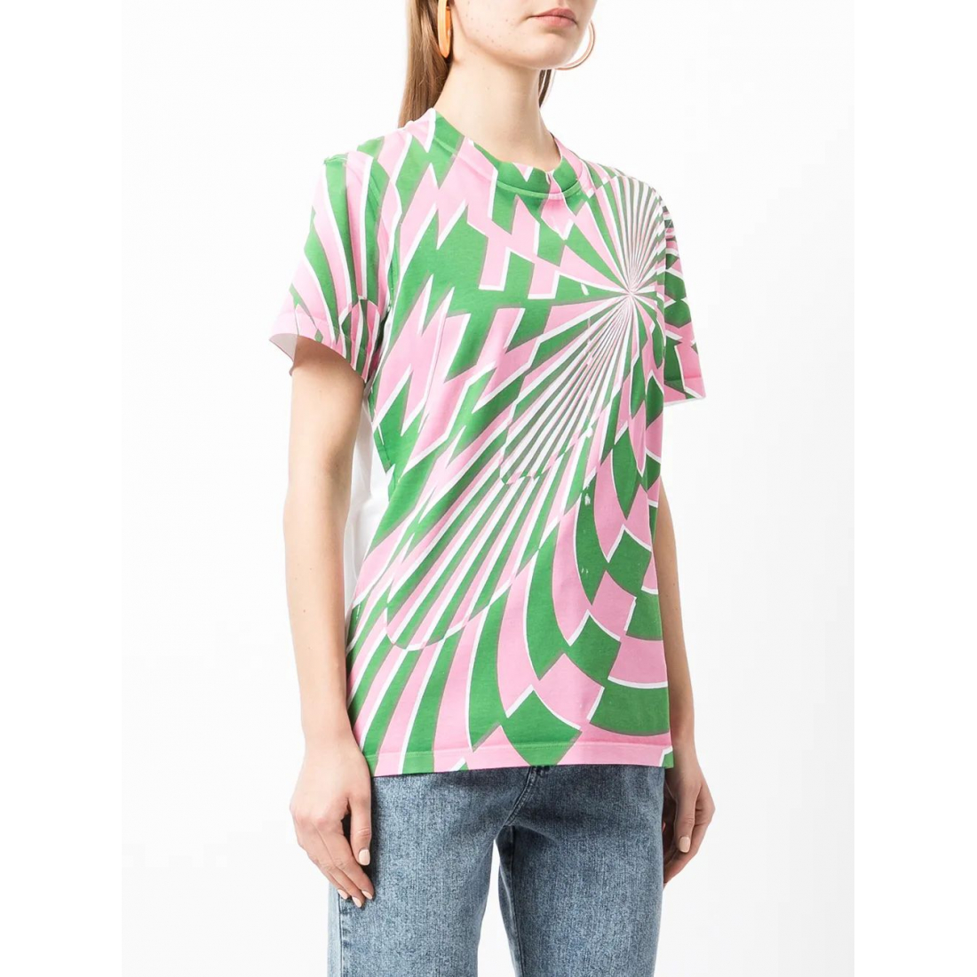 T-shirt 'Ed Curtis Psychedelic-Print' pour Femmes