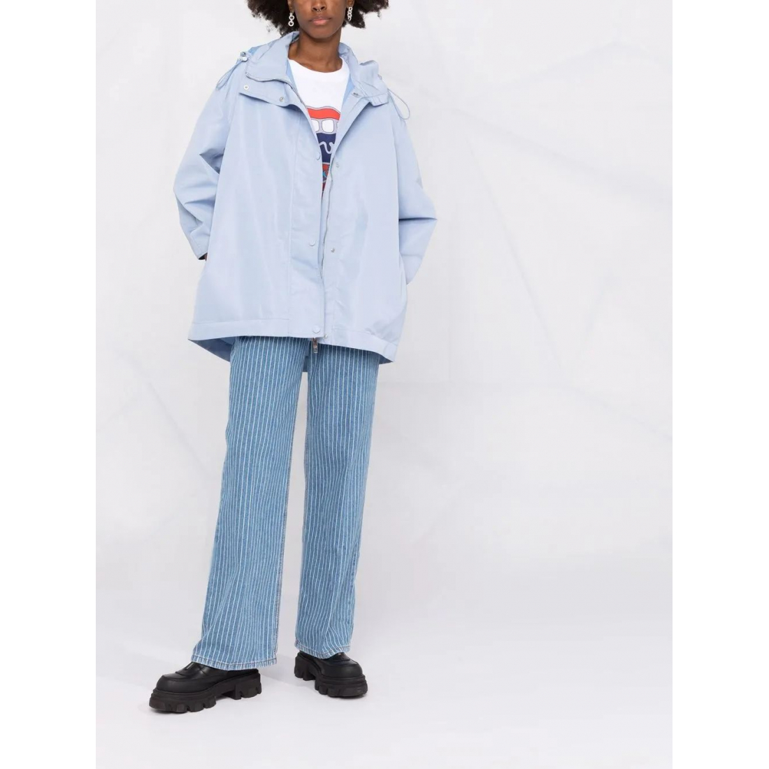 Veste 'Belted Hooded' pour Femmes