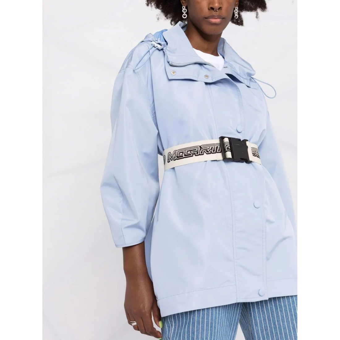 Veste 'Belted Hooded' pour Femmes