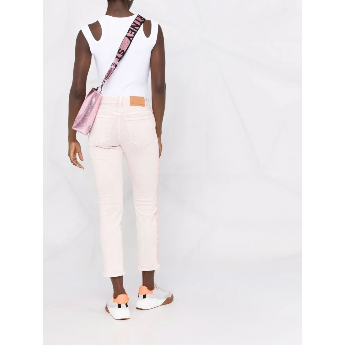 Jeans 'Logo Tape Slim' pour Femmes