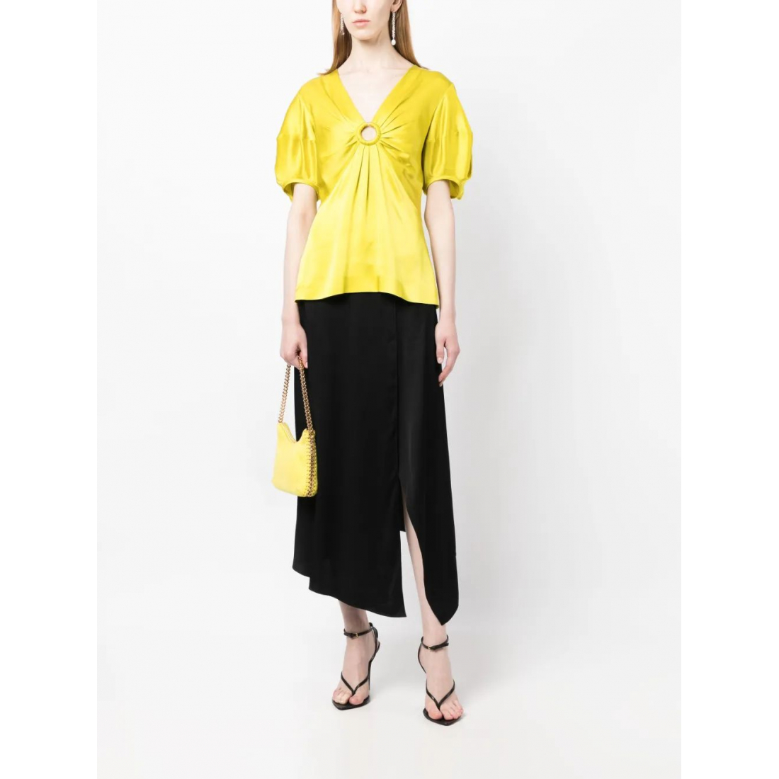 Jupe Midi 'Asymmetric High-Waisted' pour Femmes