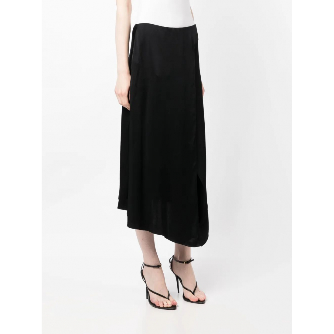 Jupe Midi 'Asymmetric High-Waisted' pour Femmes