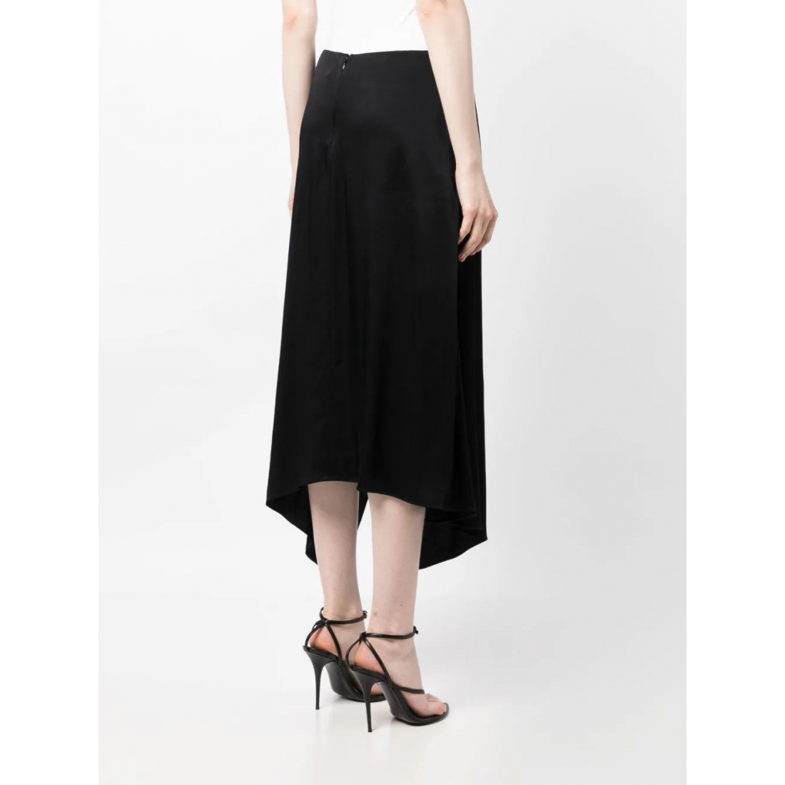 Jupe Midi 'Asymmetric High-Waisted' pour Femmes