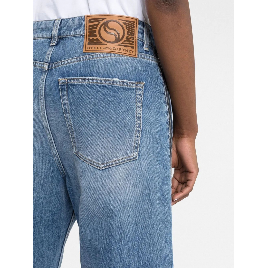Jeans 'Zip-Detail Straight-Leg' pour Femmes