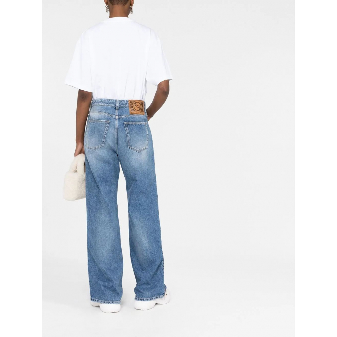 Jeans 'Zip-Detail Straight-Leg' pour Femmes