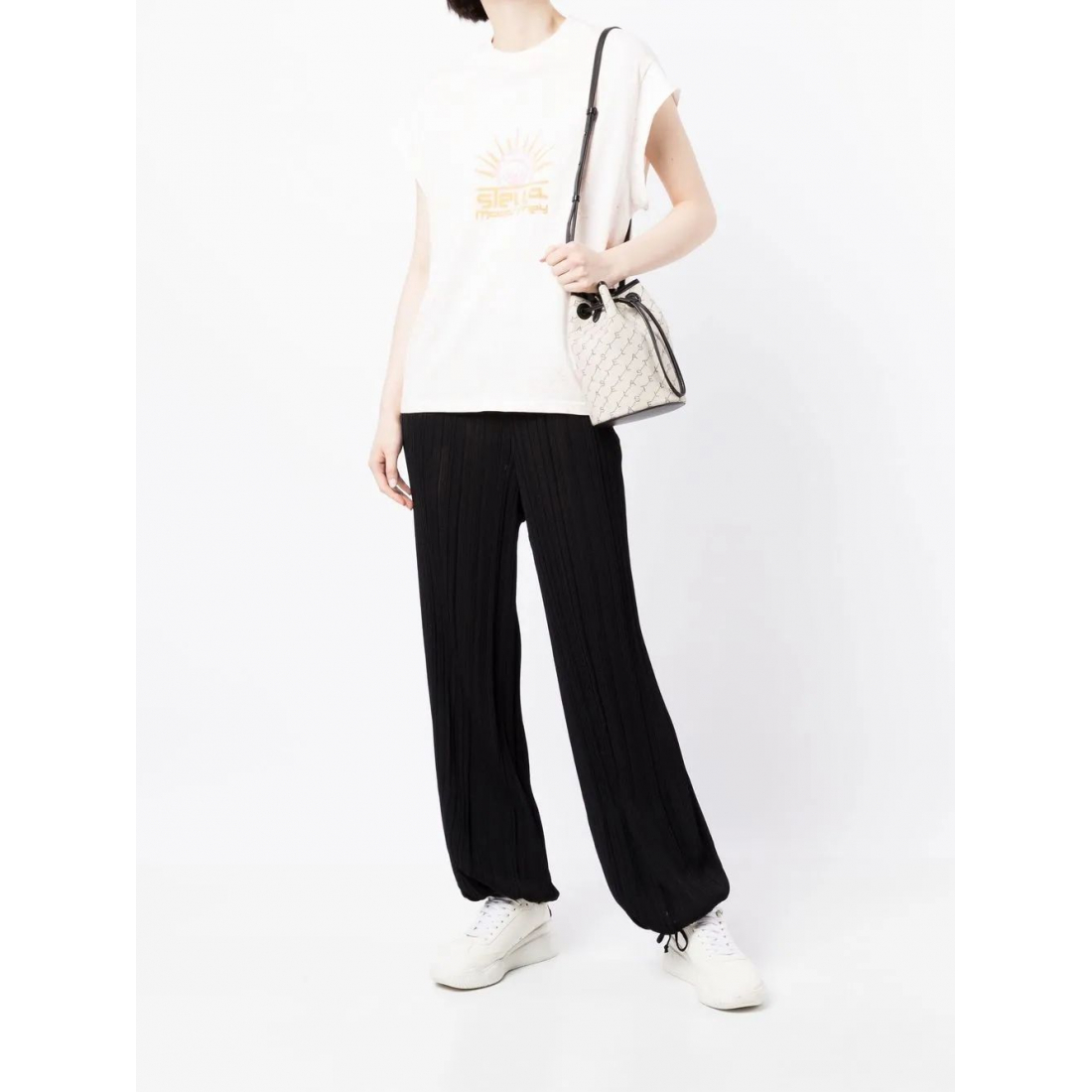 T-shirt 'Graphic-Print Cap-Sleeved' pour Femmes