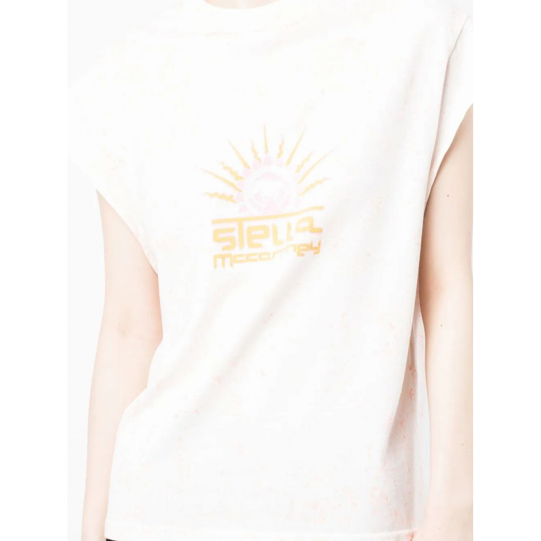 T-shirt 'Graphic-Print Cap-Sleeved' pour Femmes