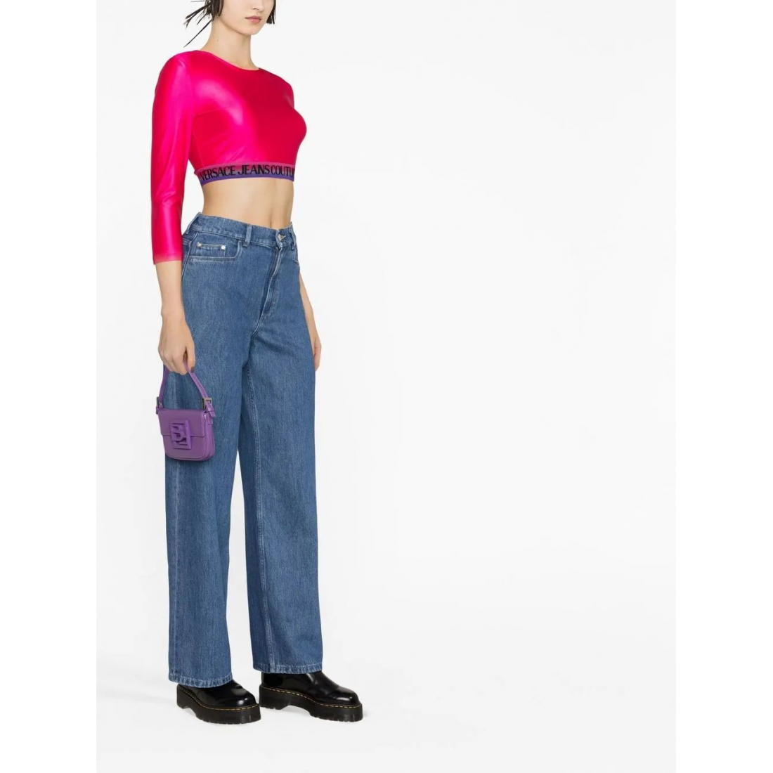 Crop Top 'Logo' pour Femmes