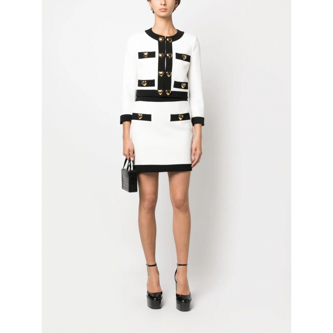 Jupe 'Button-Detailed Fitted' pour Femmes