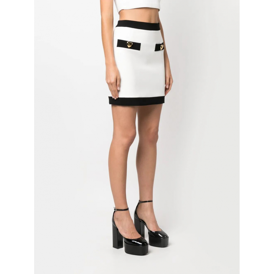 Jupe 'Button-Detailed Fitted' pour Femmes