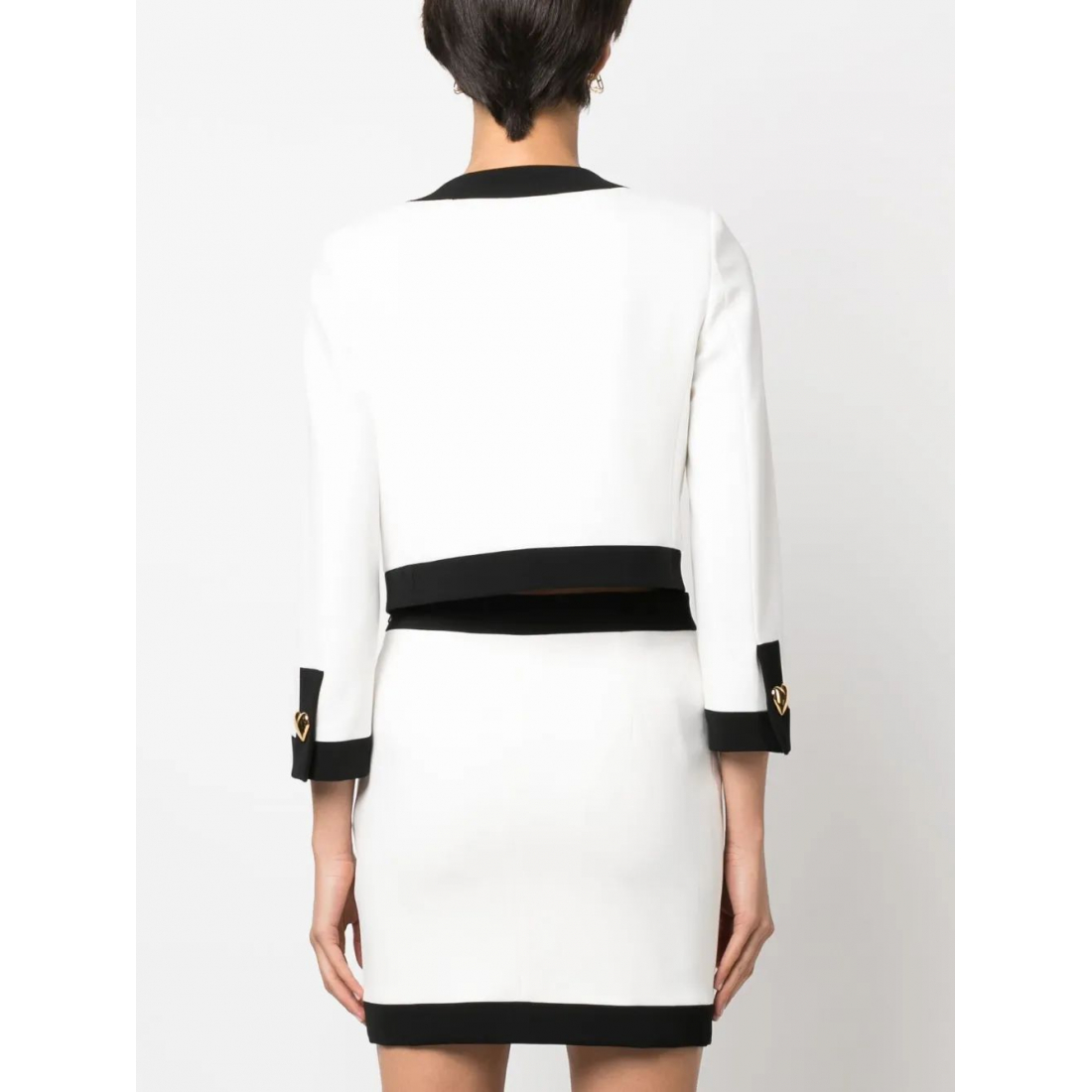 Veste 'Heart-Embellished Cropped' pour Femmes