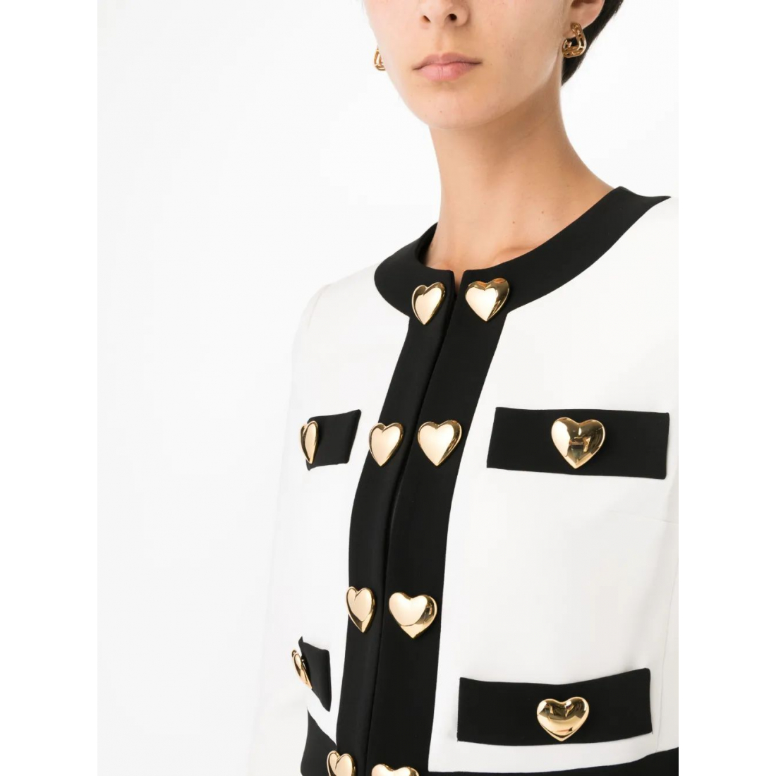 Veste 'Heart-Embellished Cropped' pour Femmes