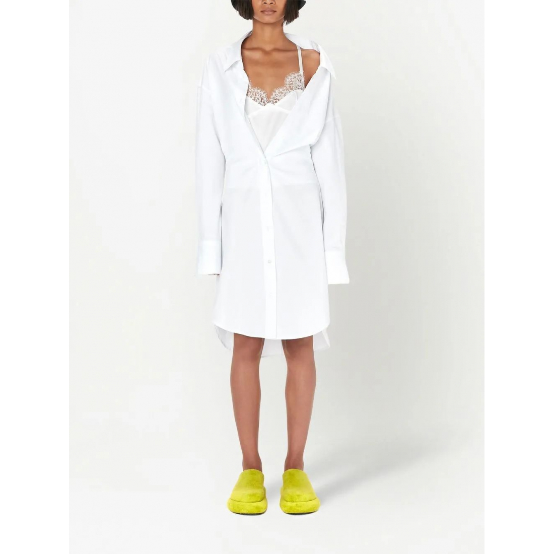 Robe 'Lace-Detail Shirt' pour Femmes