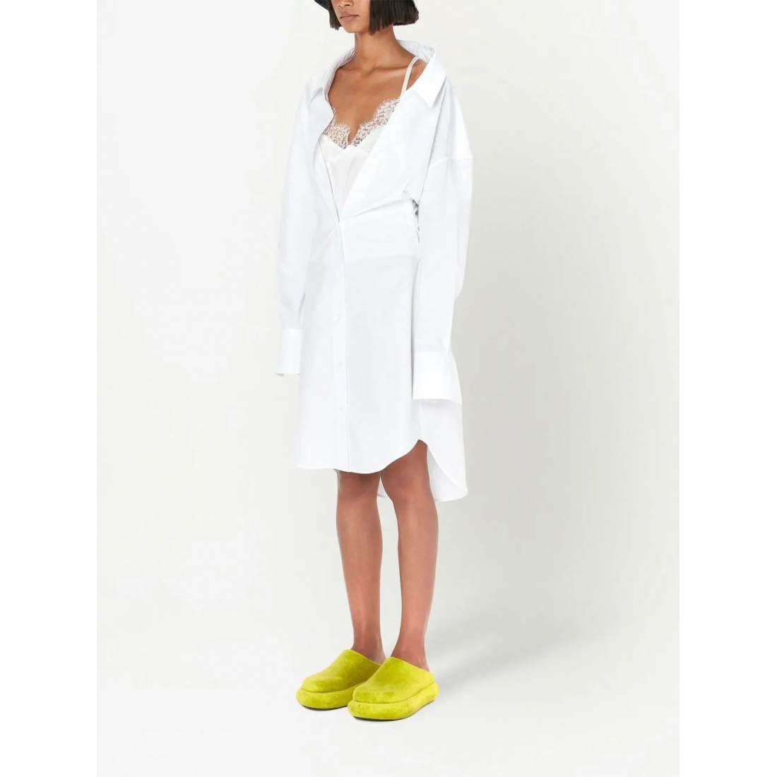 Robe 'Lace-Detail Shirt' pour Femmes