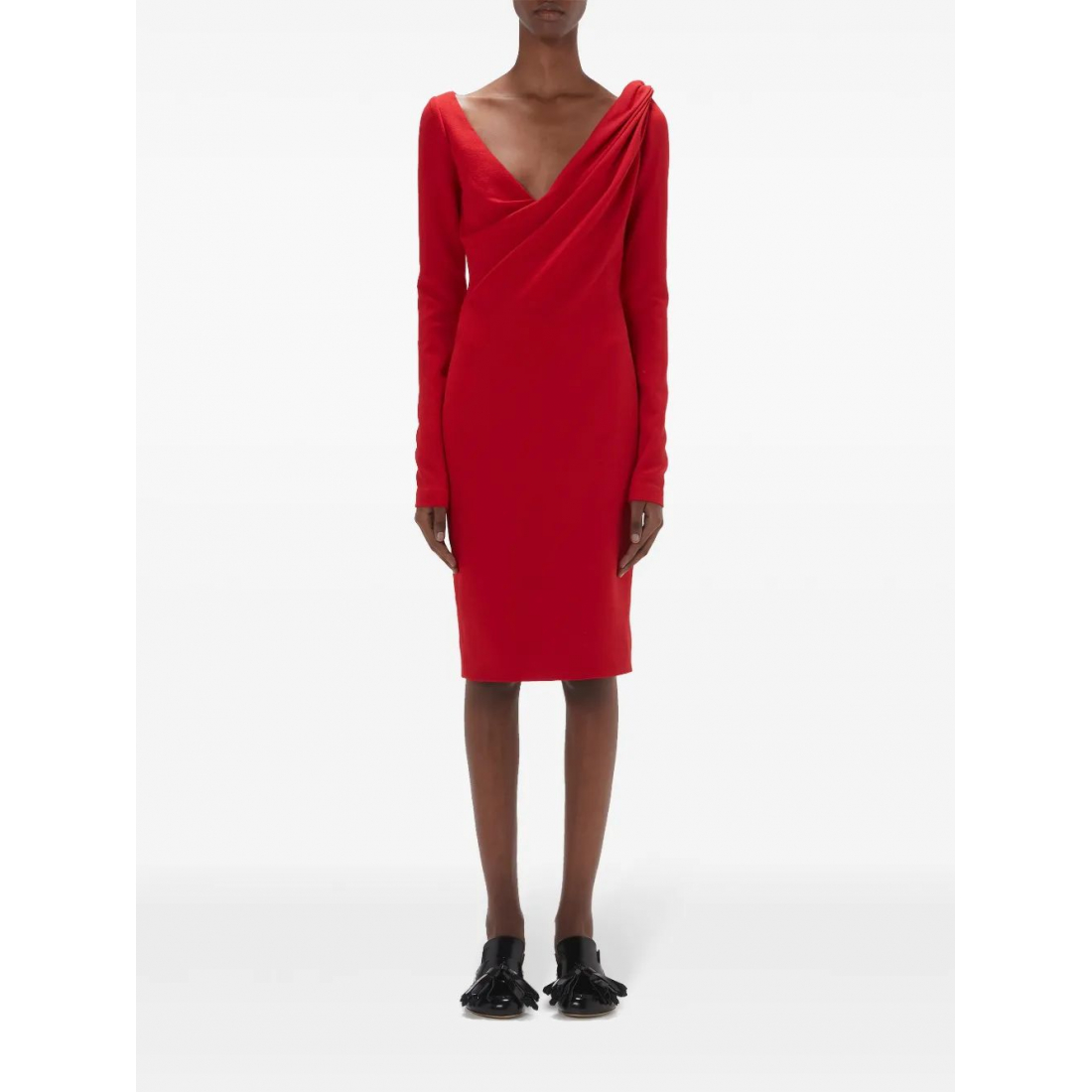 Robe Midi 'V-Neck' pour Femmes