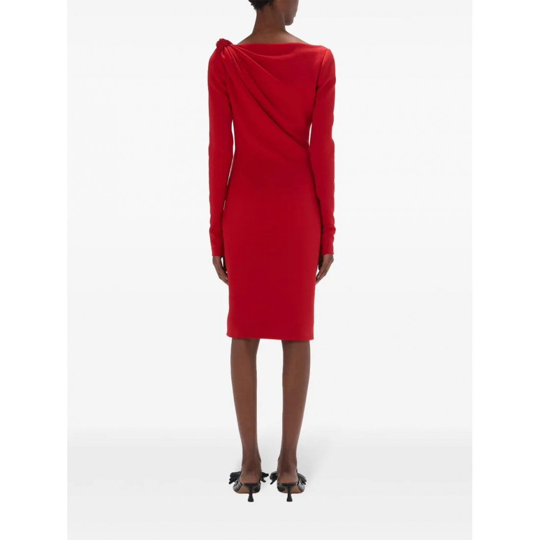 Robe Midi 'V-Neck' pour Femmes