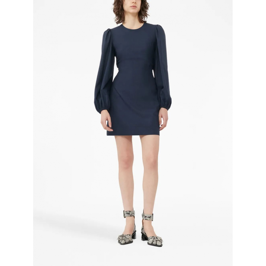 Robe mini 'Long-Sleeved Open-Back' pour Femmes