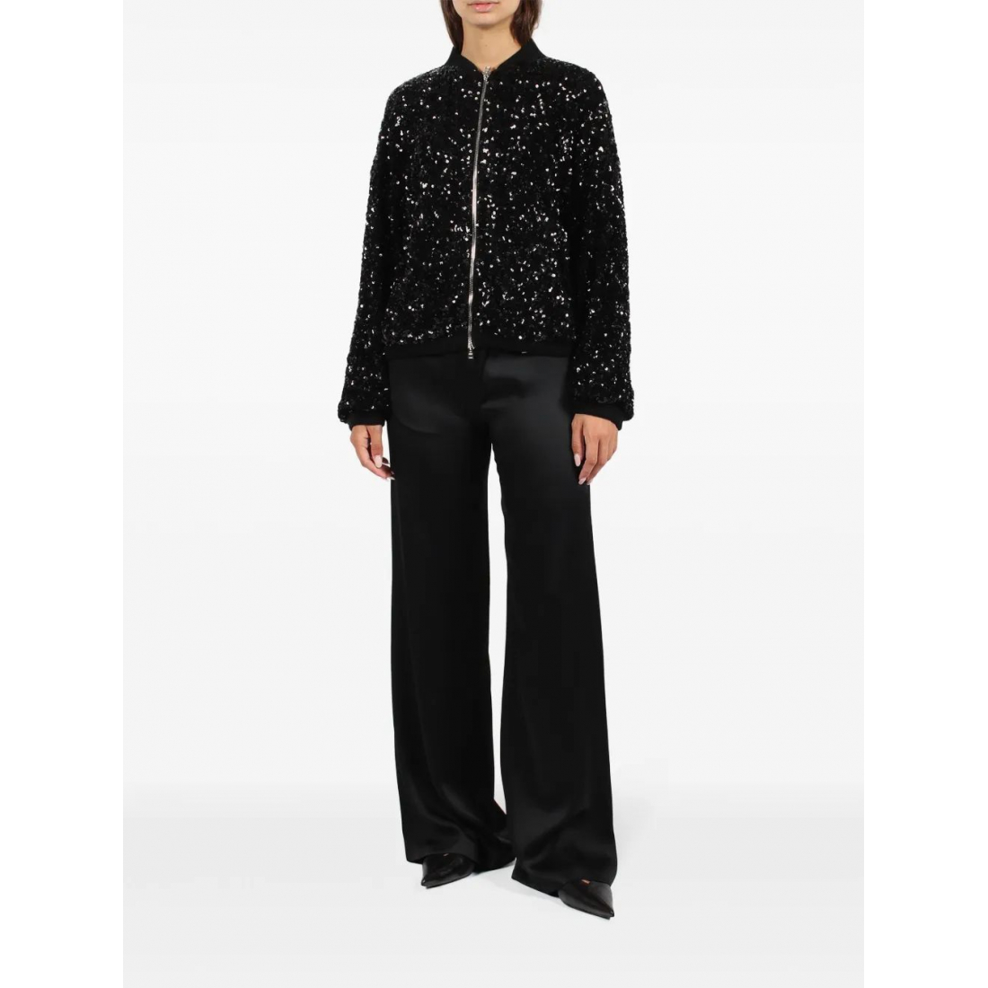 Blouson bomber 'Sequin-Embellished' pour Femmes