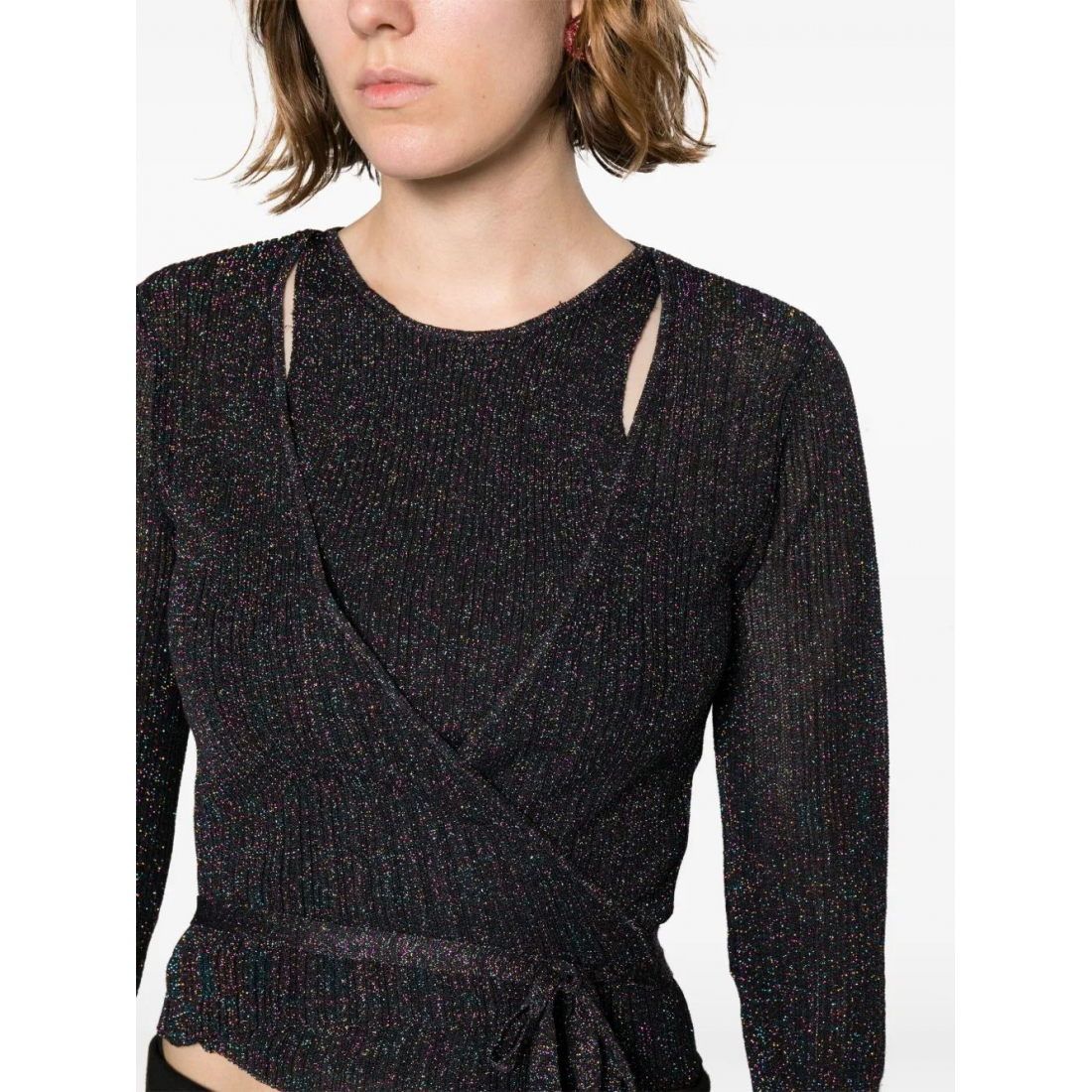 Top 'Sparkle Ribbed-Knit' pour Femmes