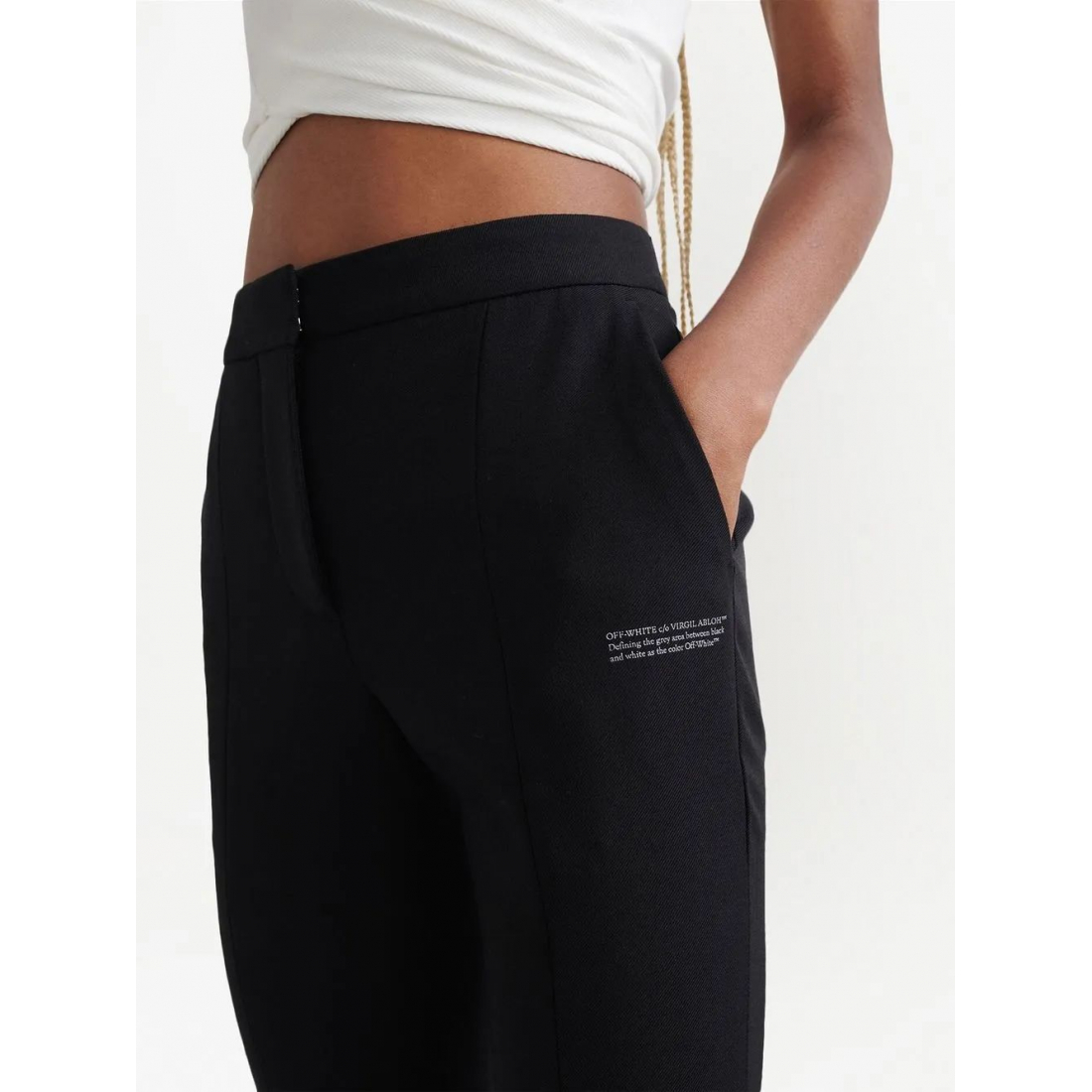 Pantalon 'High-Waisted Tailored' pour Femmes