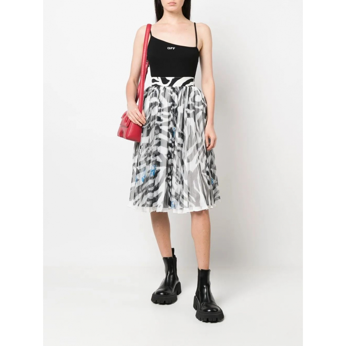 Jupe Midi 'Zebra-Print' pour Femmes