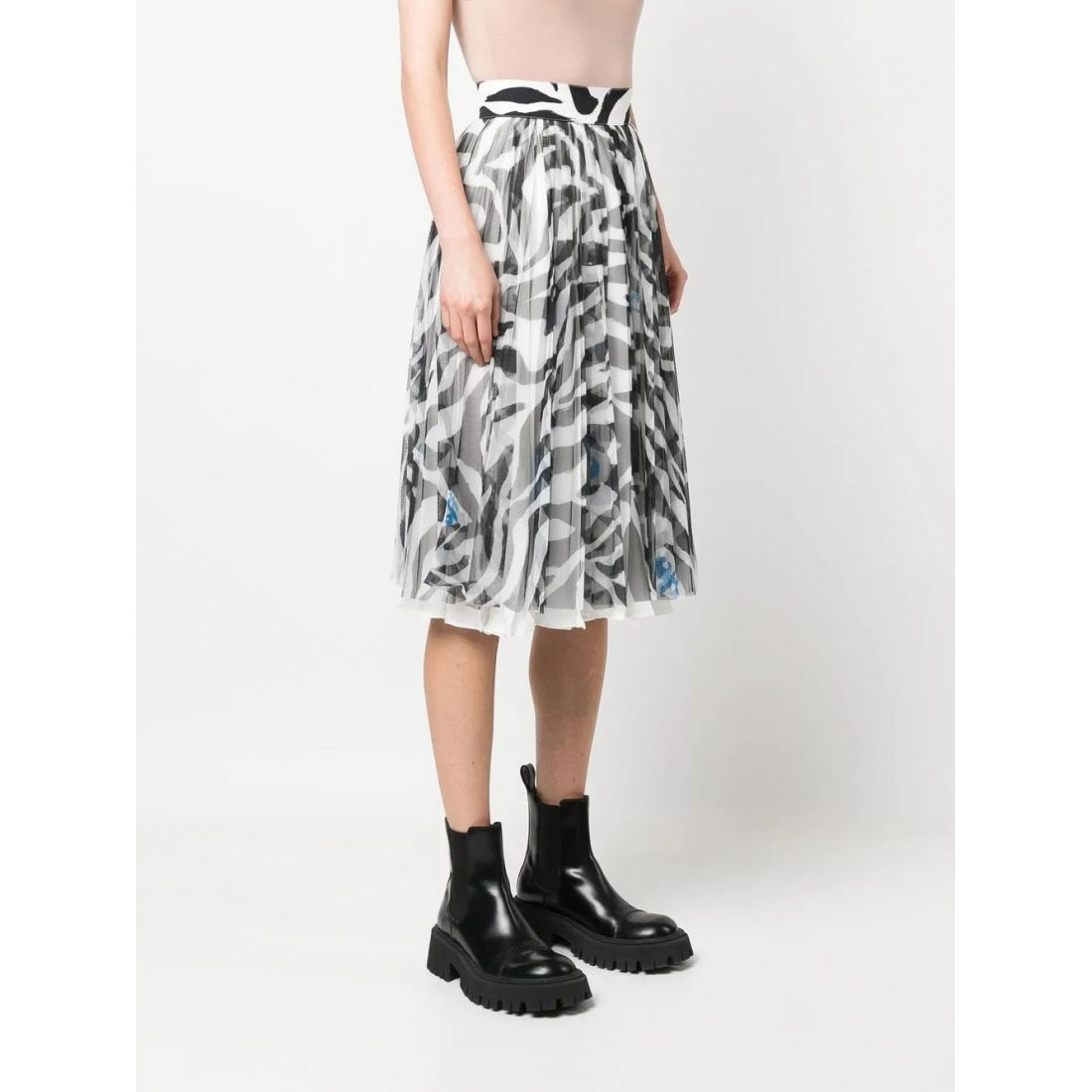 Jupe Midi 'Zebra-Print' pour Femmes
