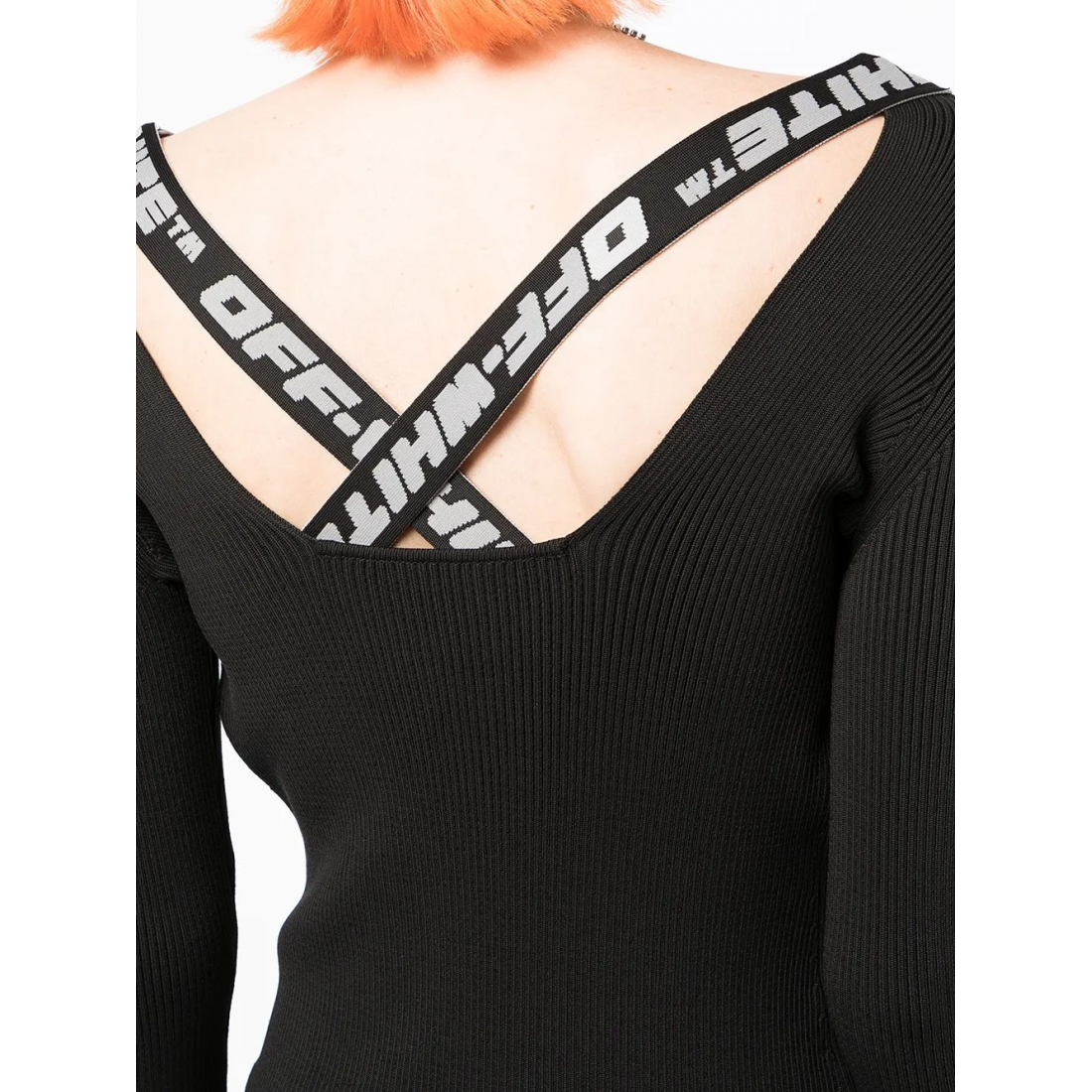 Robe 'Logo-Tape Ribbed' pour Femmes