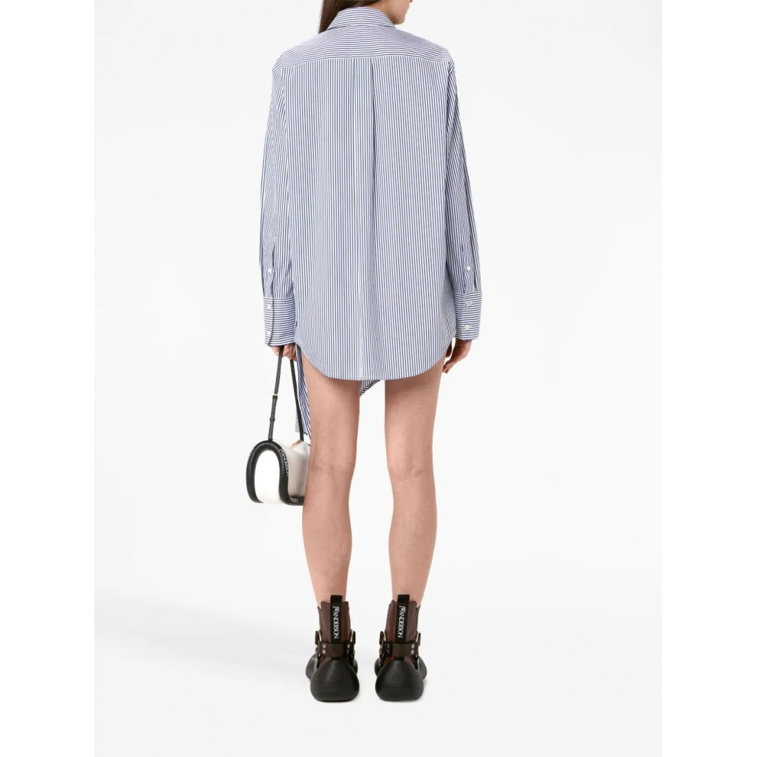 Chemise 'Striped Long-Sleeve Draped' pour Femmes