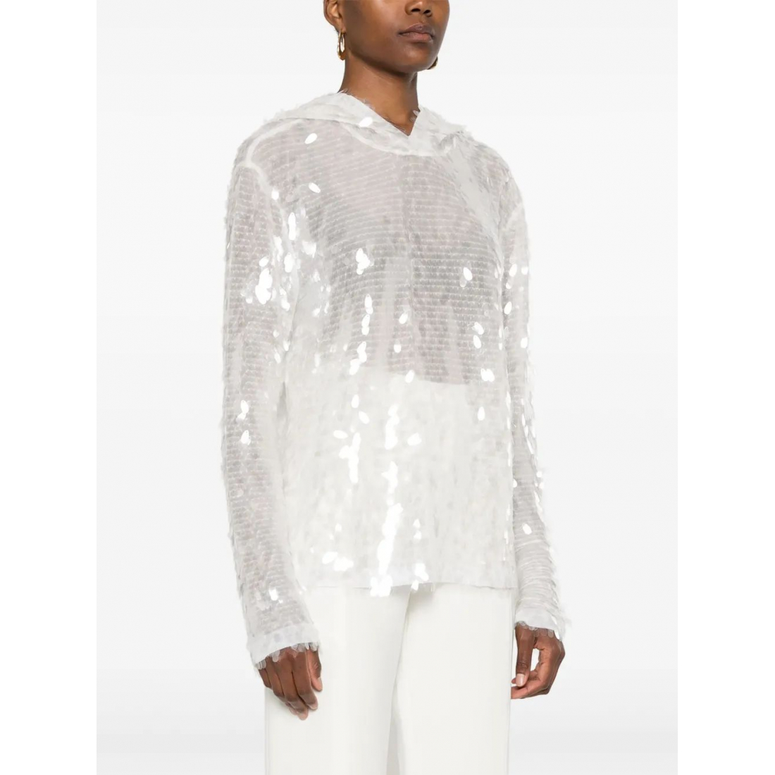 Sweatshirt à capuche  'Sequin-Embellished' pour Femmes