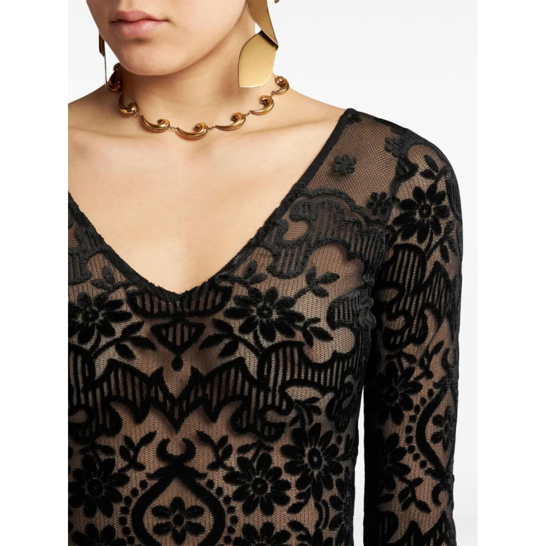 Robe 'Paisley Velvet' pour Femmes