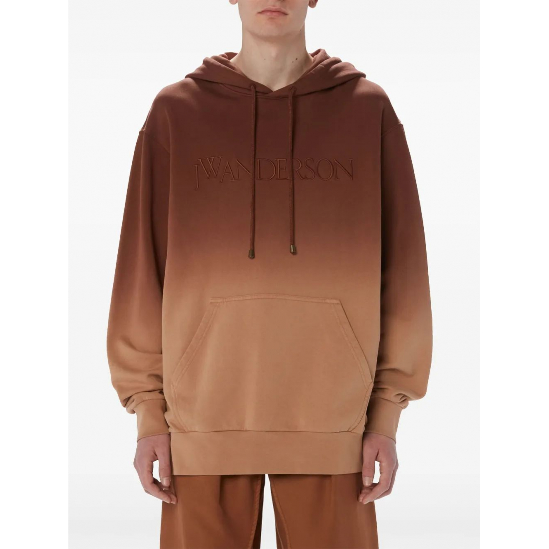 Sweatshirt à capuche  'Logo-Embroidered Gradient-Effect' pour Hommes